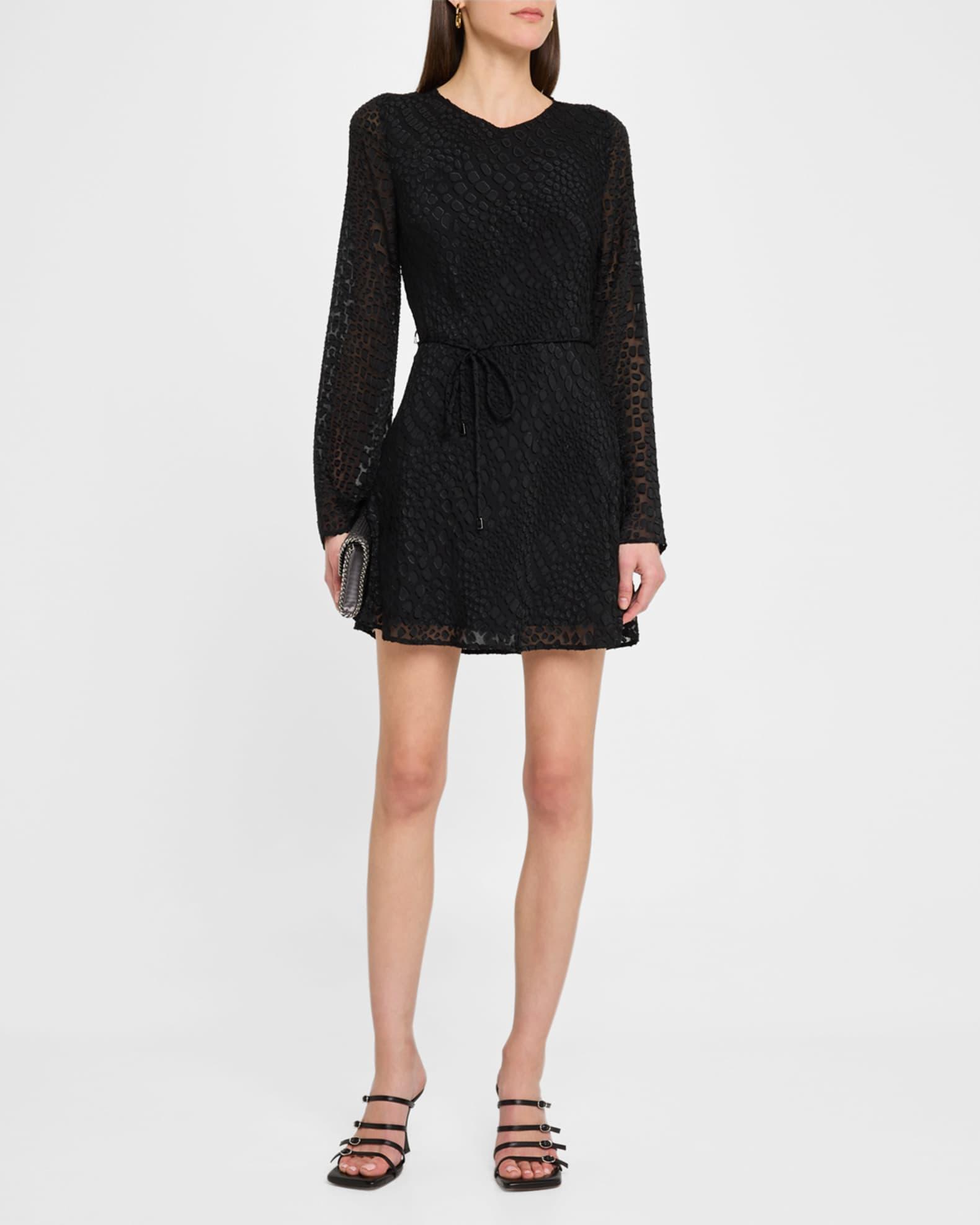 Carmelyn Croc Burnout Mini Dress Product Image