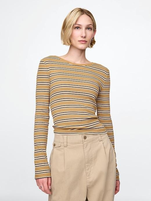 Modern Rib Crop T-Shirt Product Image