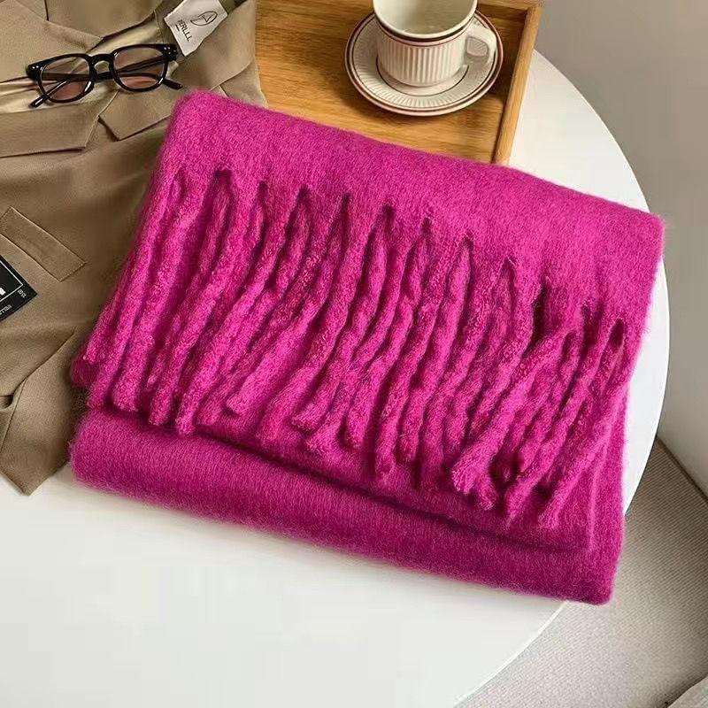 Fringed Plain Scarf Product Image