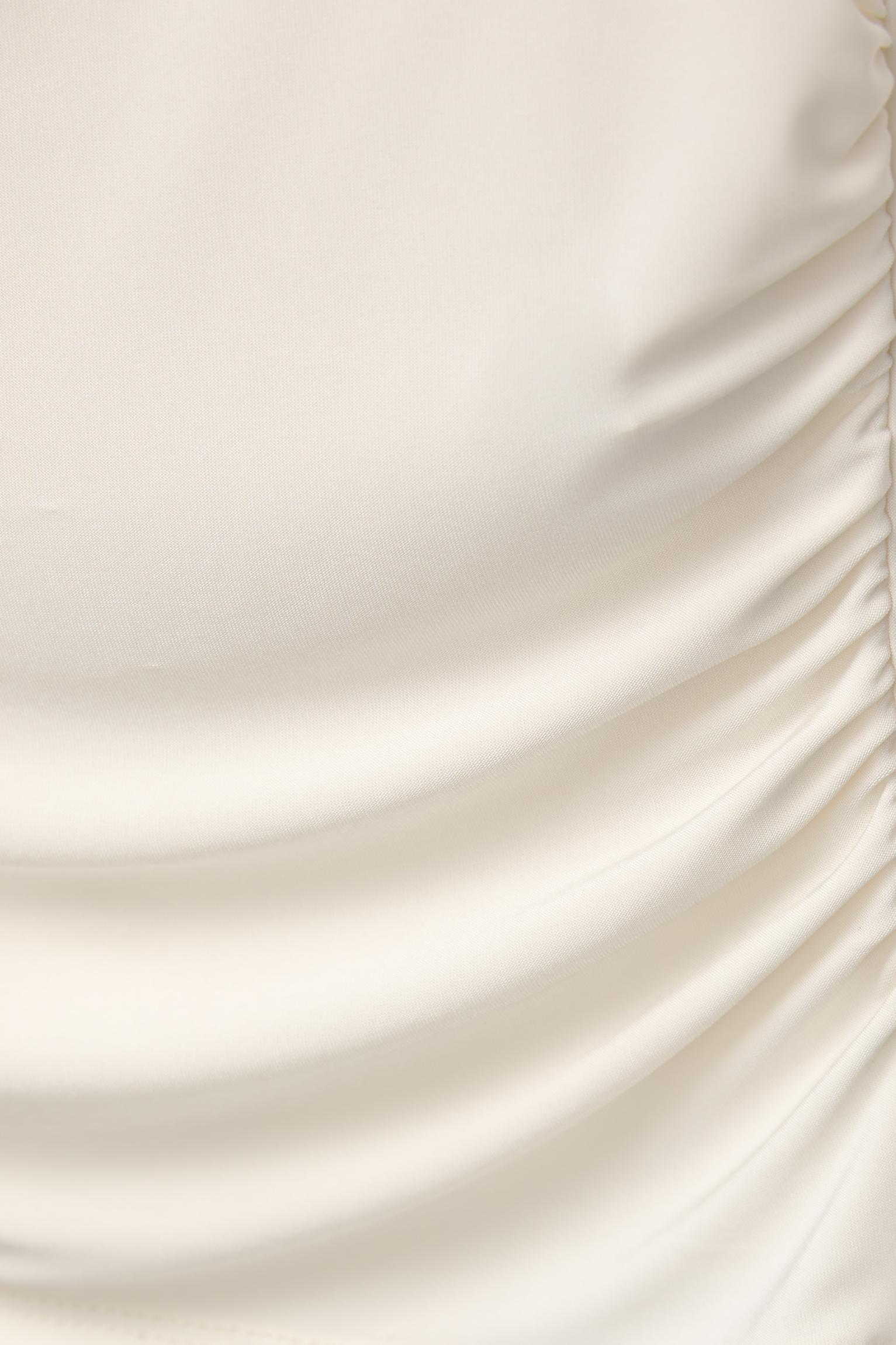 Asymmetric gathered T-shirt Product Image