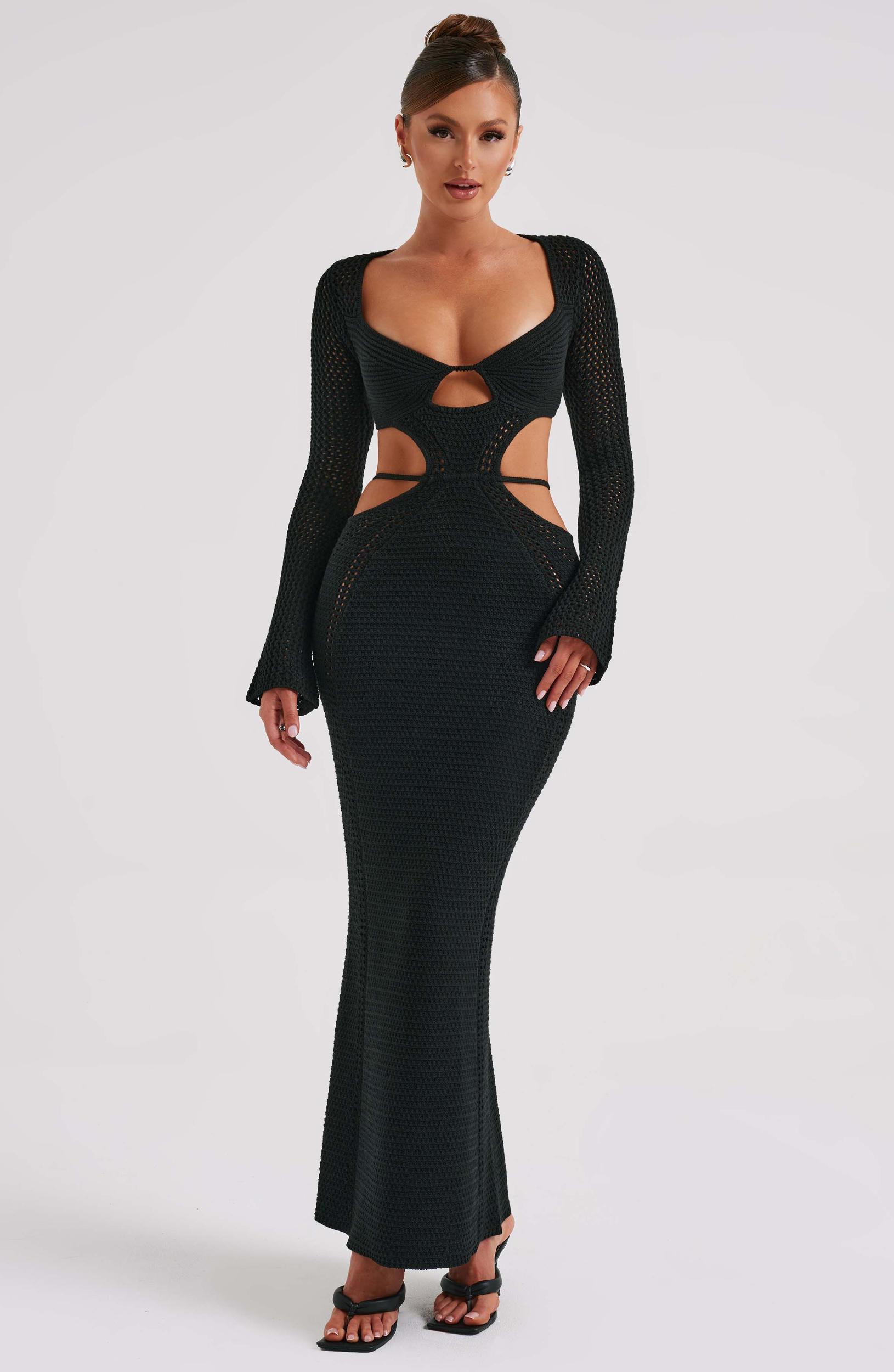 Nadine Maxi Dress - Black Product Image