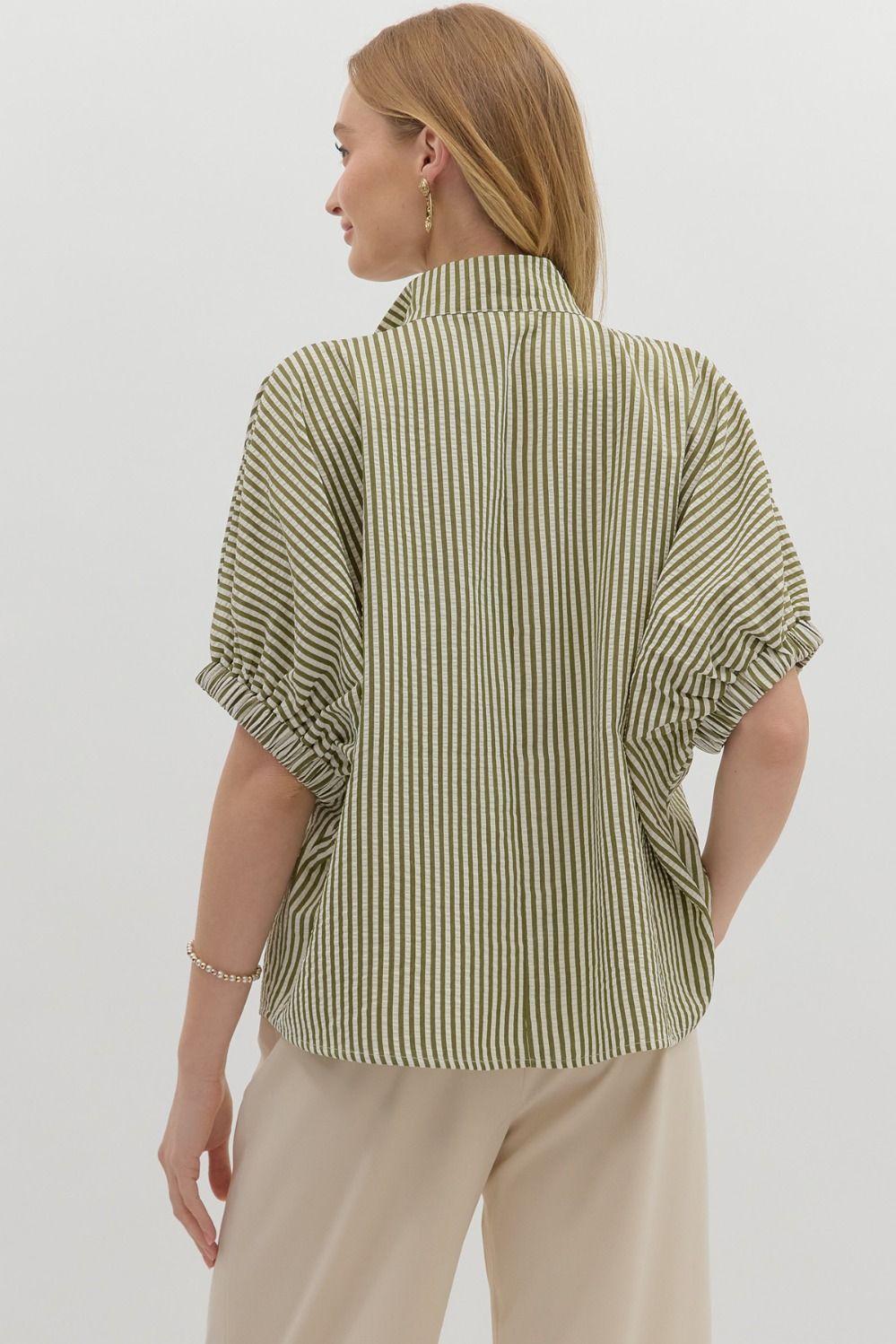 Olivia Stripe Blouse Product Image