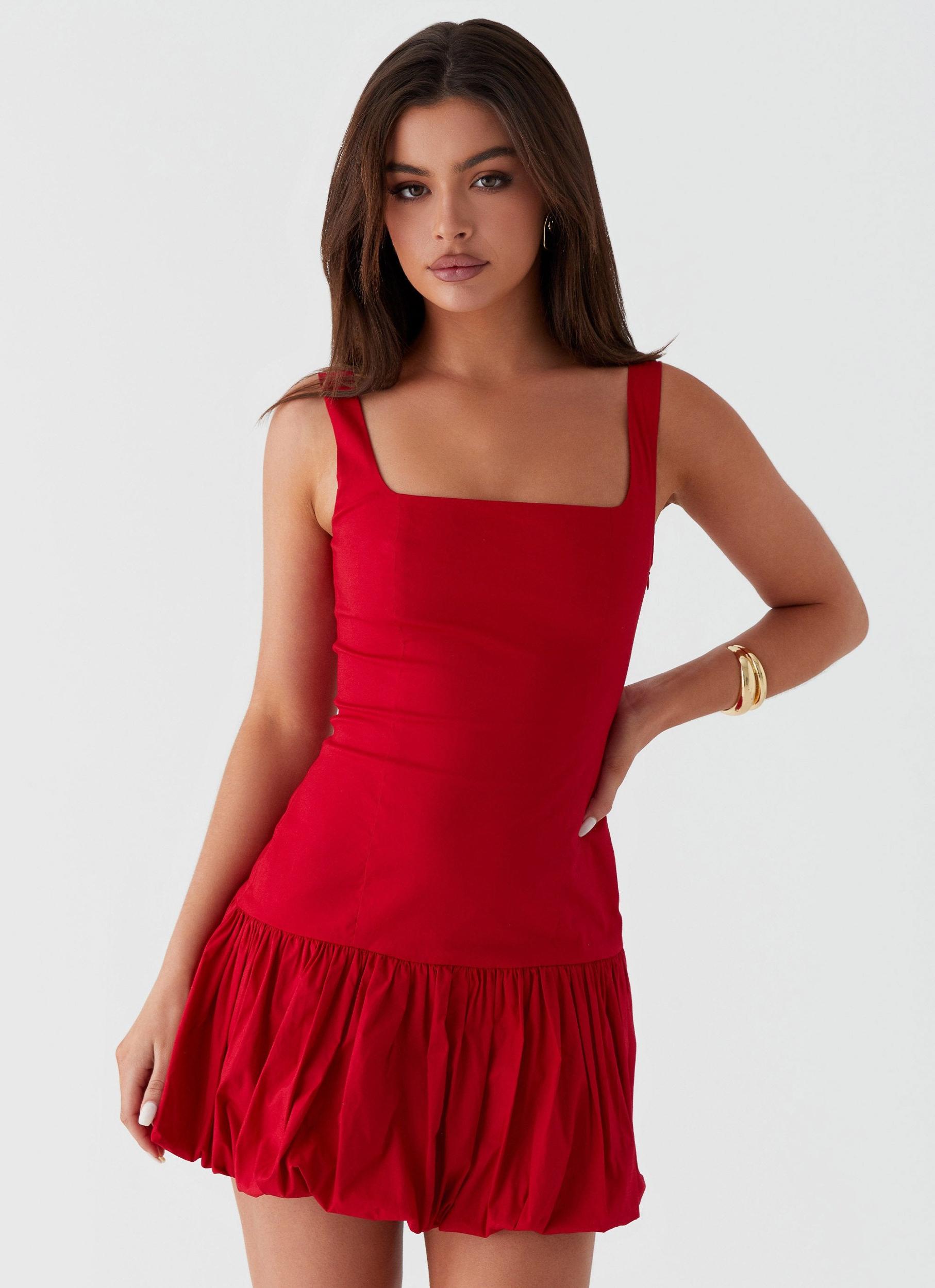 Lexy Mini Dress - Red Product Image