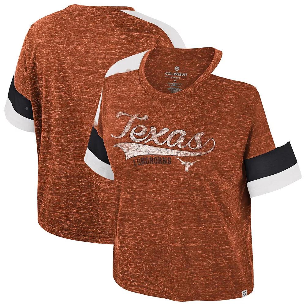 Women's Colosseum Texas Orange Texas Longhorns Color Block Scoop Neck T-Shirt, Size: Medium, Team Product Image