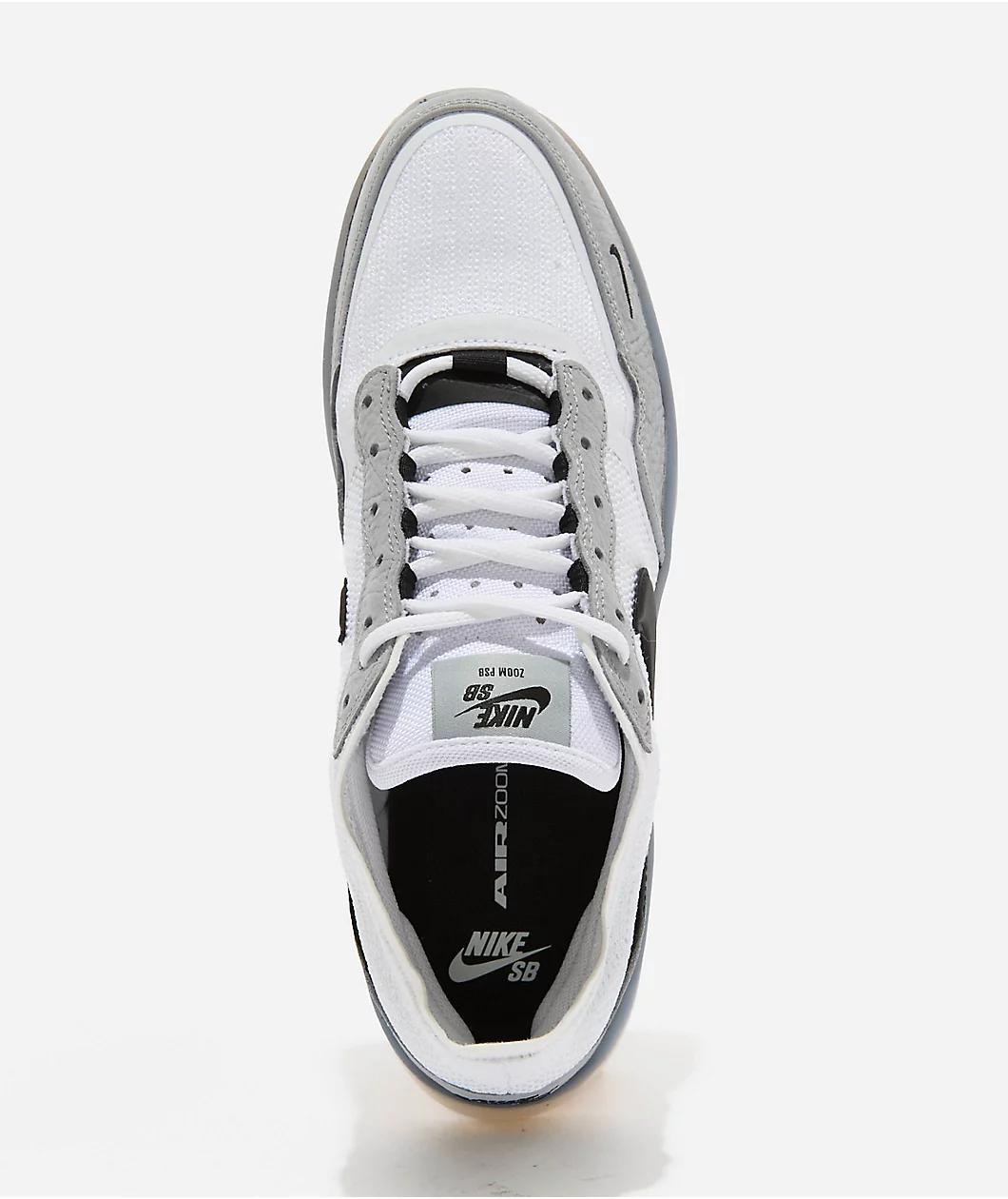 Nike SB PS8 QS Wolf Grey, White, Black Skate Shoes Product Image