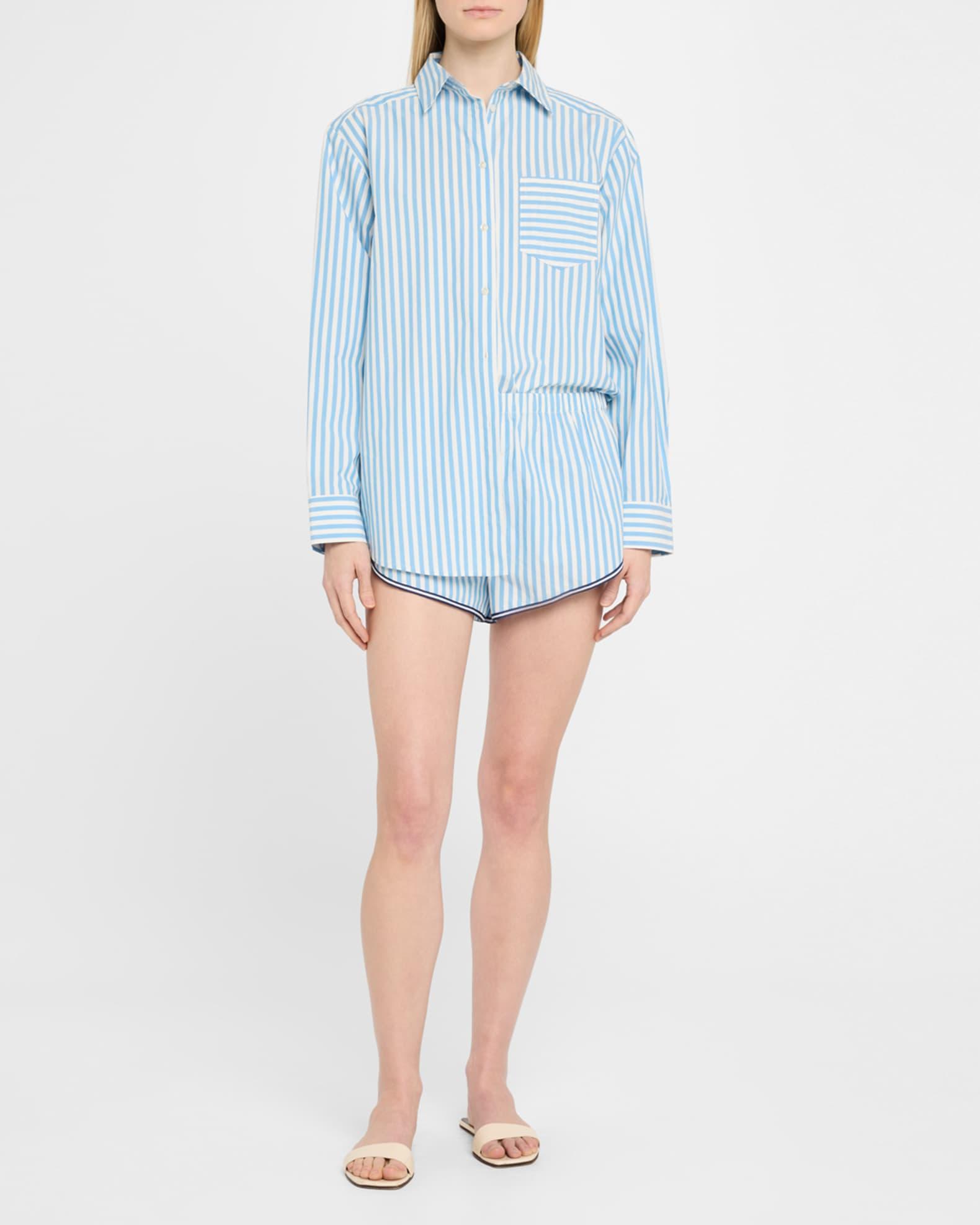 The Avril Stripe Button-Front Shirt Product Image