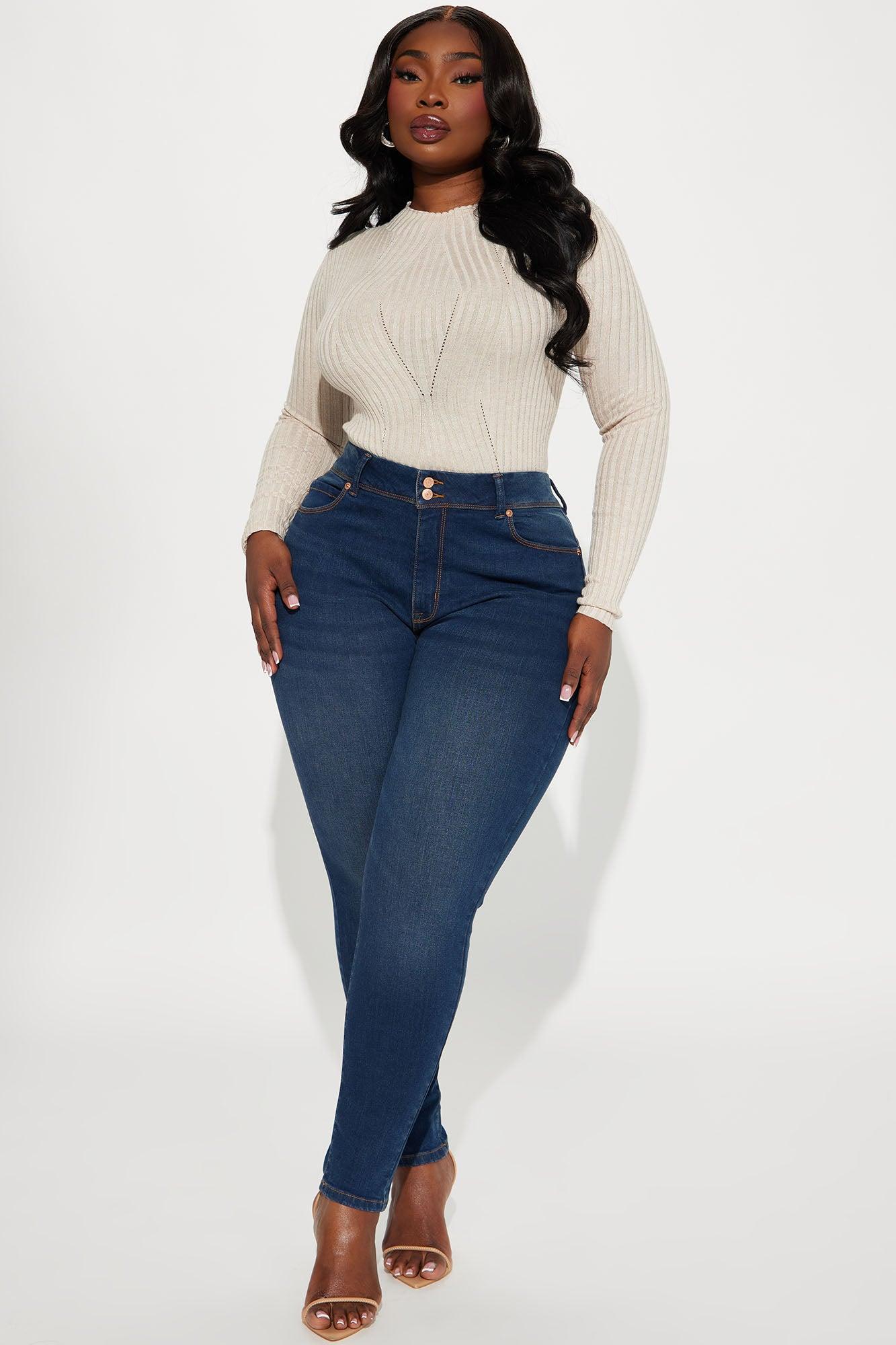 I'm A Star Booty Lifting Stretch Skinny Jeans - Dark Wash Product Image