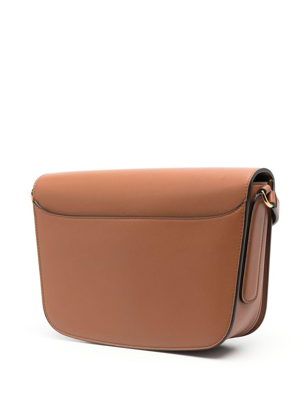 Trapezio leather crossbody bag Product Image