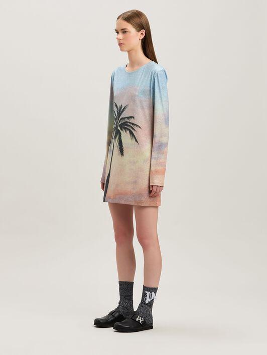 SUNRISE PALM LUREX DRESS MULTICOLOR - BL Product Image
