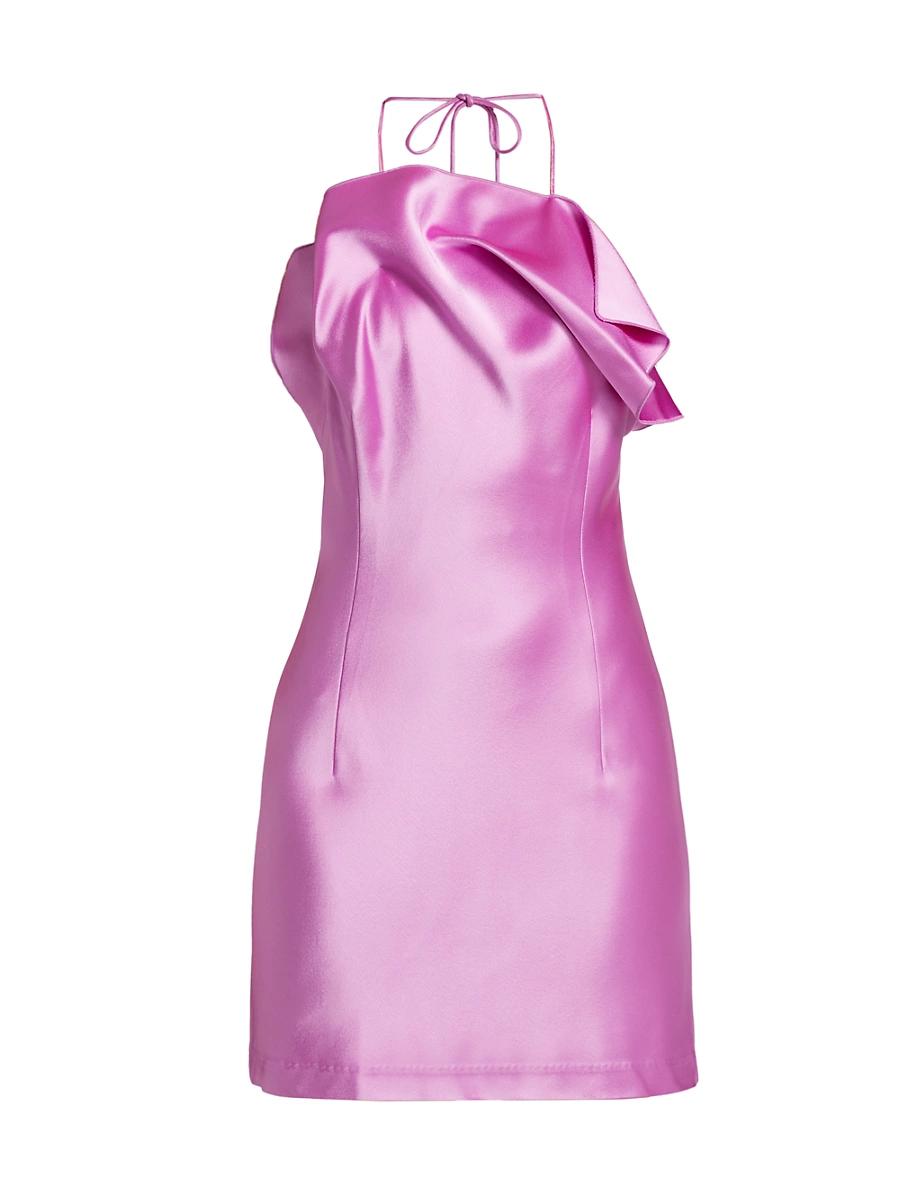 Womens Abdie Halter Gathered Minidress Product Image