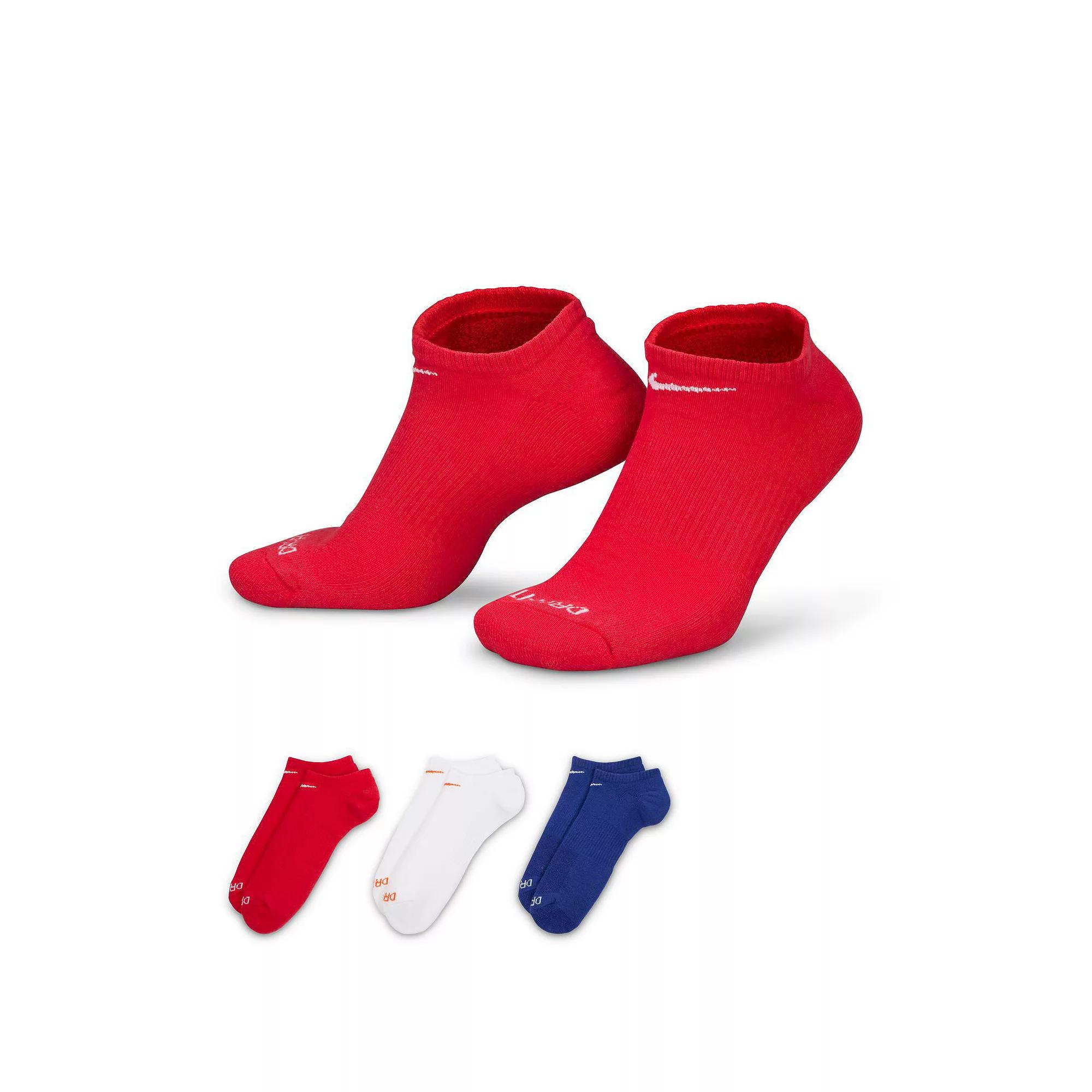 Nike Unisex Everyday Plus Cushion Training No-Show Socks (3 Pairs) | SX6889-996 Product Image