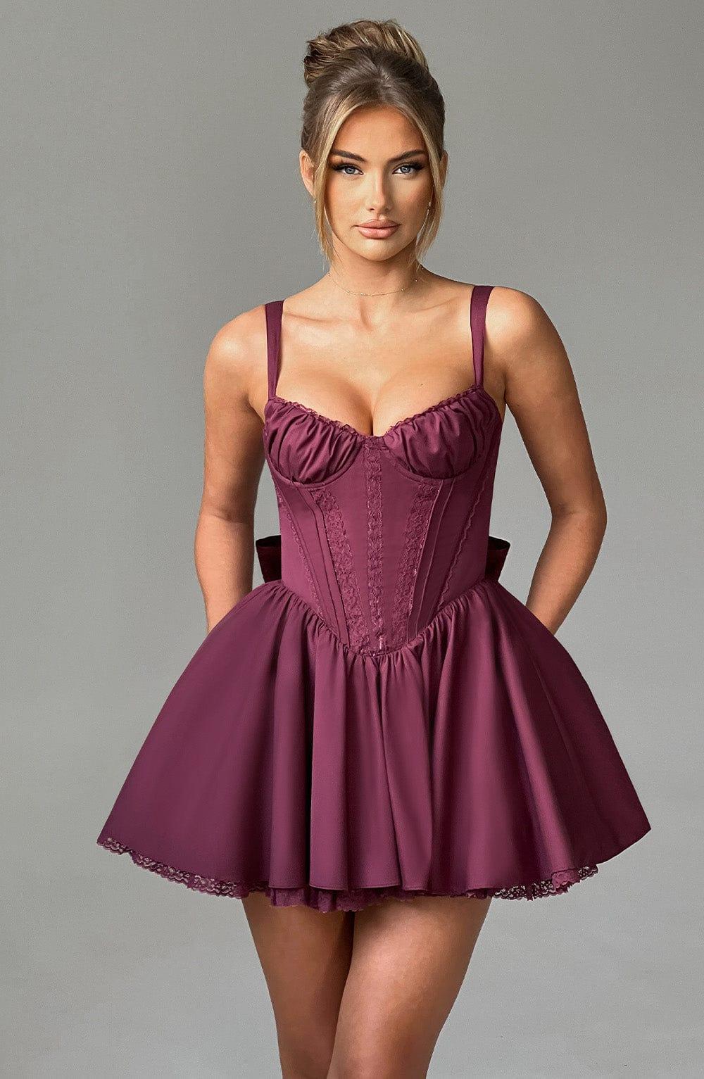 Josie Mini Dress - Cherry Lacquer Product Image