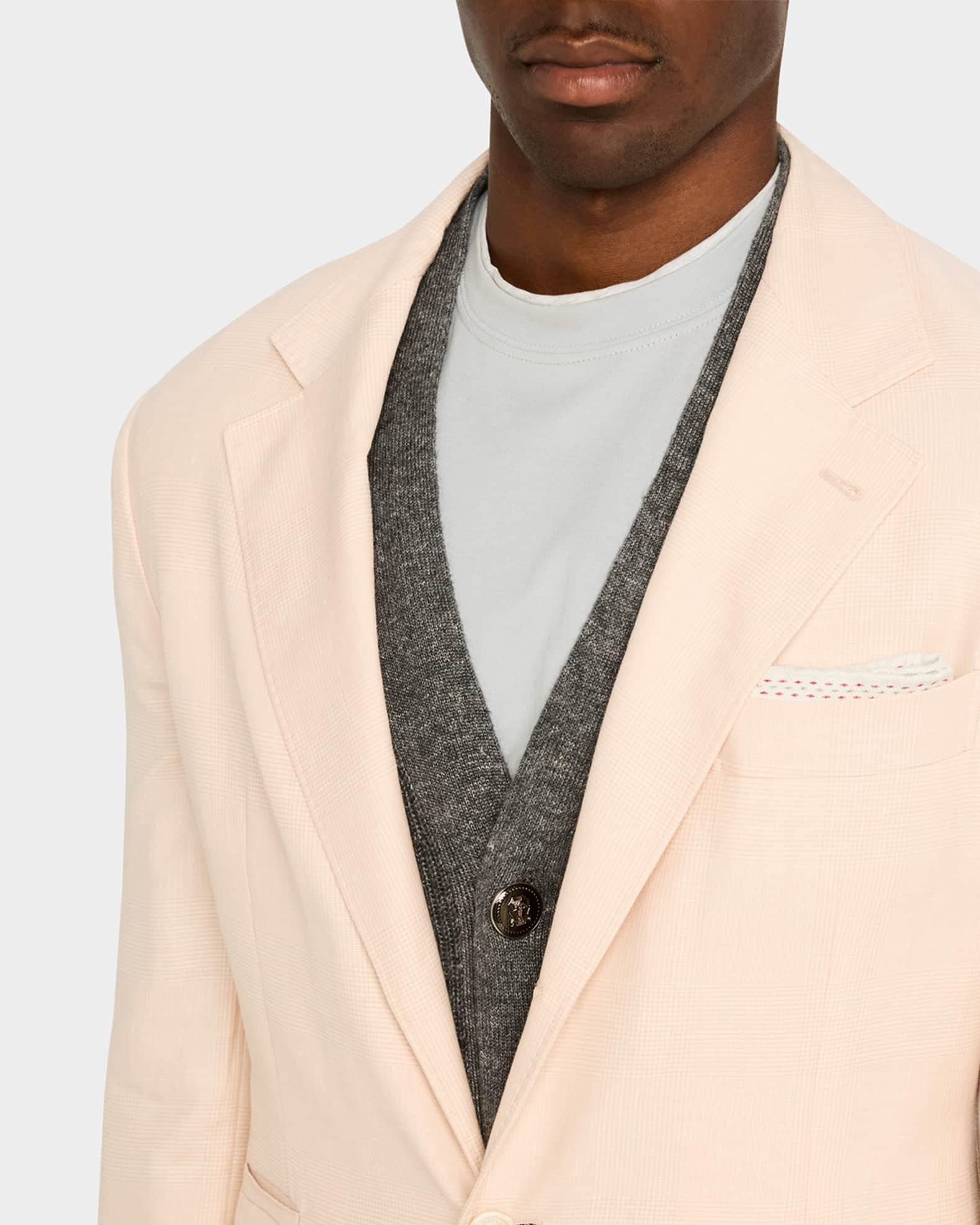 Men's Mini Prince of Wales Single-Breasted Sport Coat Product Image