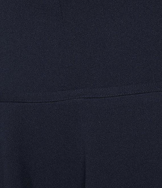 City Vibe Sweetheart Neck Sleeveless Illusion Lace Back Fit And Flare Dress Product Image