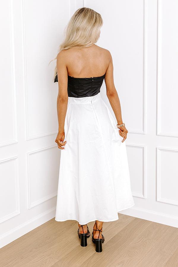 Prosecco Perfection Strapless Midi Dress Product Image