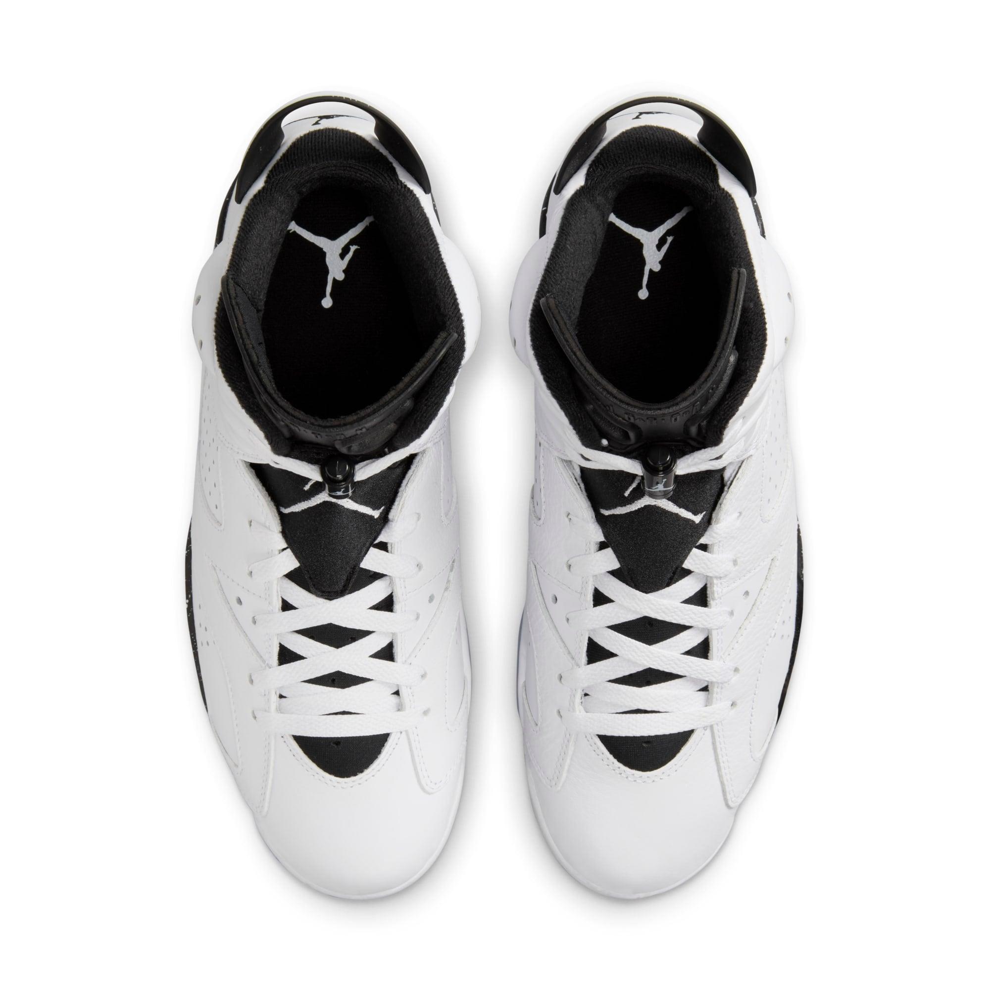 Men's Air Jordan 6 Retro Black" Shoes in White Product Image