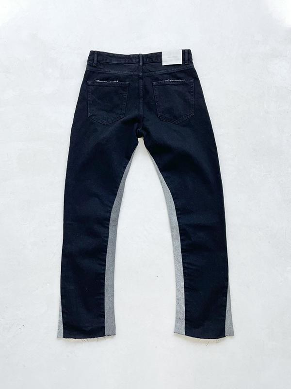 Men's Street Splice Slim Jeans Product Image