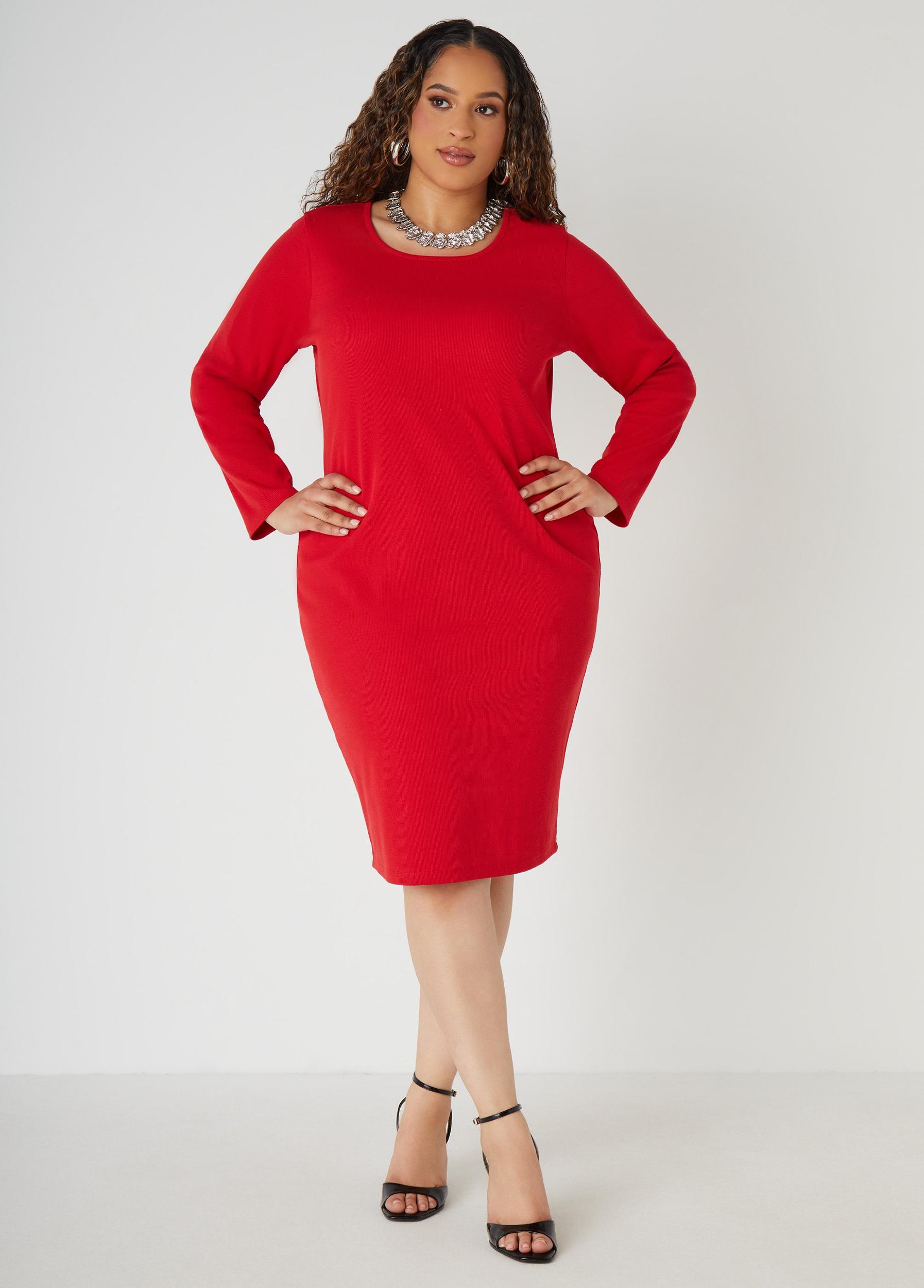 Ribbed Midi Bodycon Dress Product Image