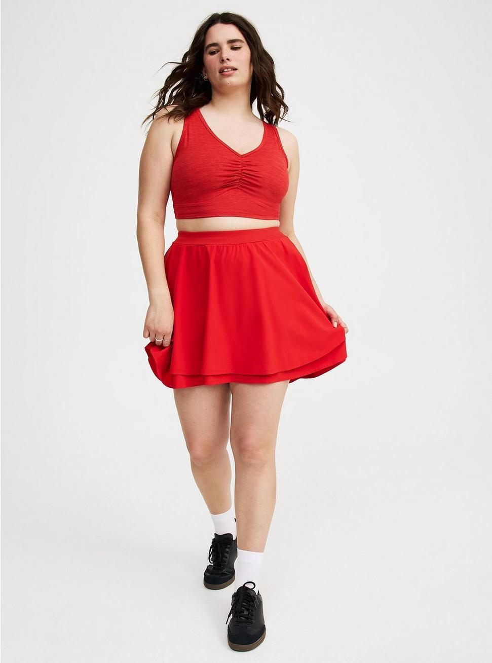 Stretch Woven Skirt With Bike Short Product Image