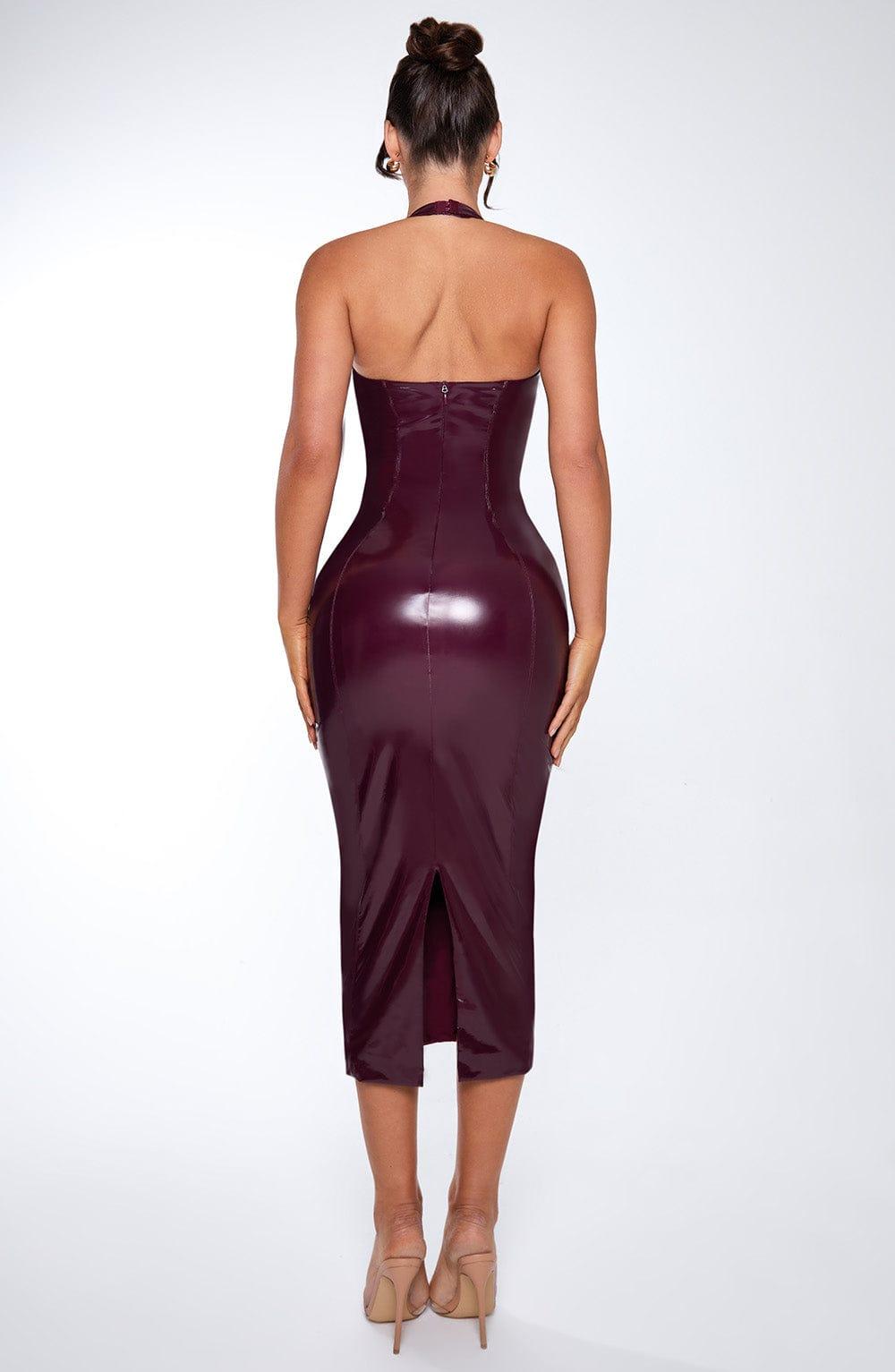Violette Midi Dress - Cherry Lacquer Product Image