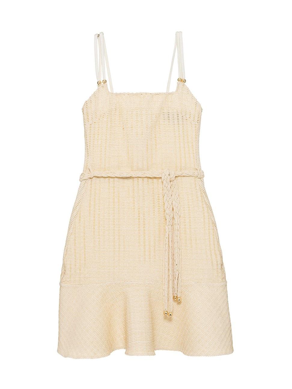 Womens Knit Braided Belt Minidress Product Image