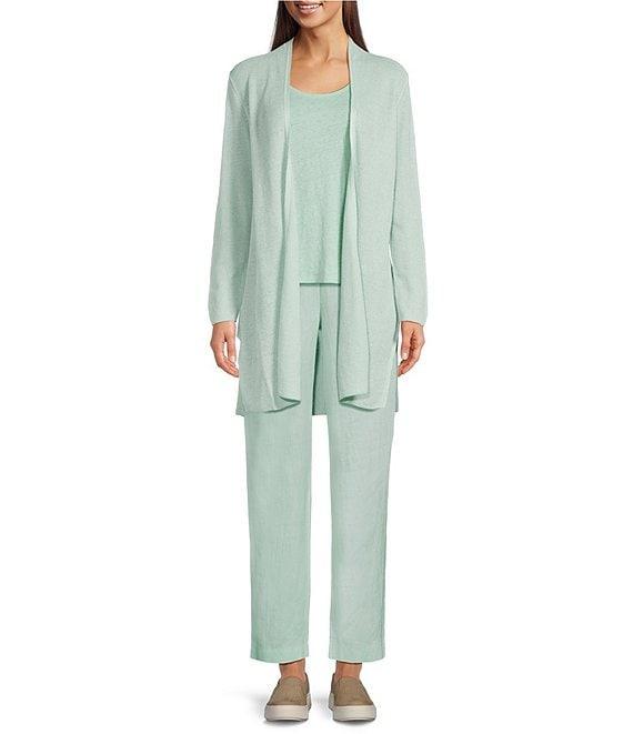 Eileen Fisher Organic Linen Jersey Scoop Neck Sleeveless Tank Product Image