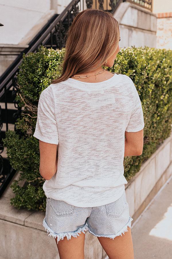 Sun And Sand Knit Top in Ivory Product Image