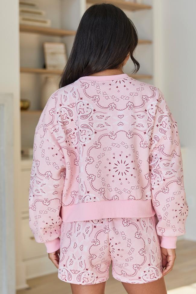 Lilah Pink Paisley Lounge Set Product Image