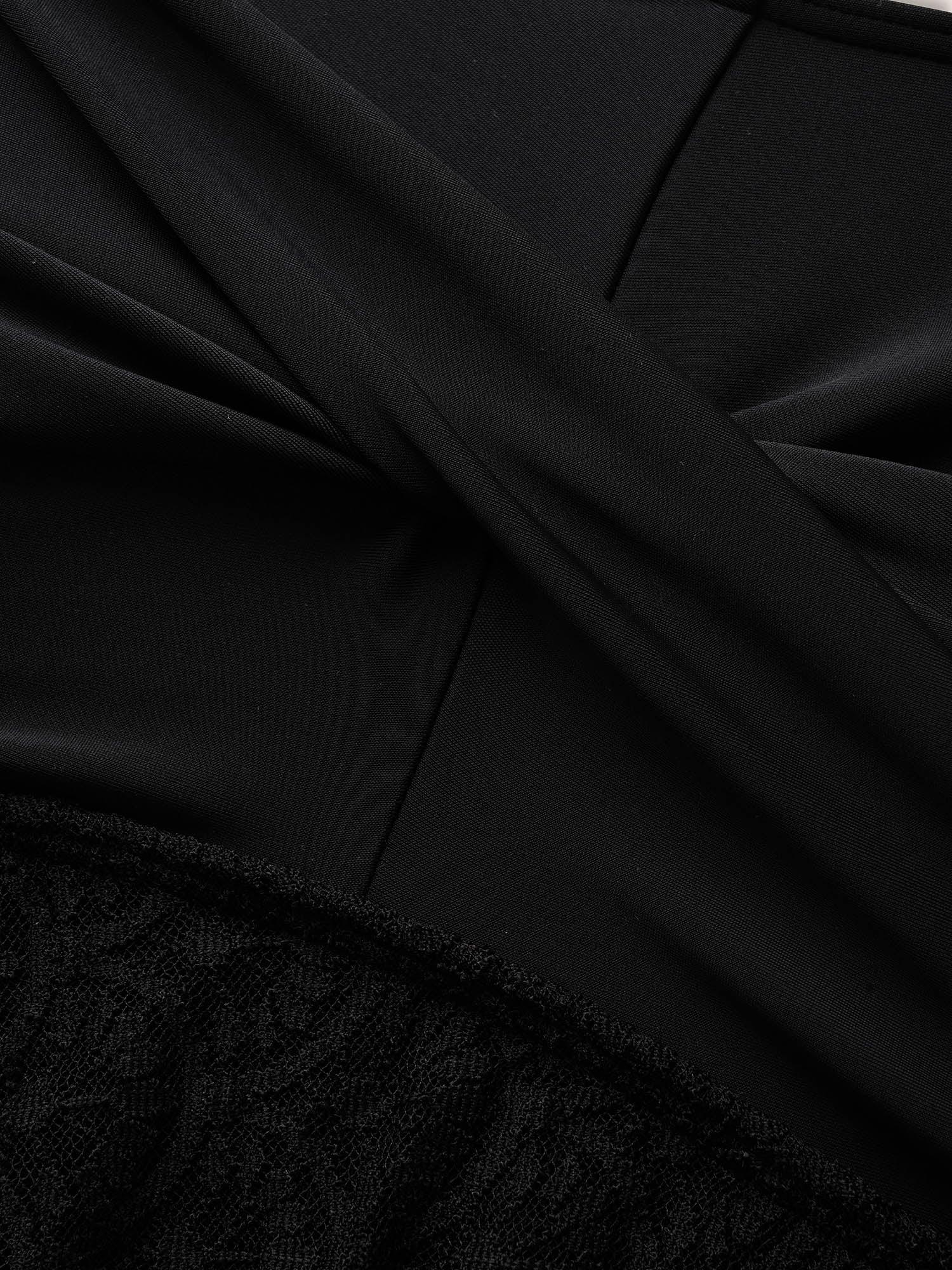 Crochet Lace Mesh Twist Swim Dress Female Product Image