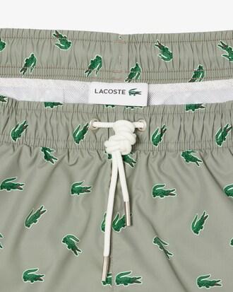 Crocodile Print Swim Trunks Product Image