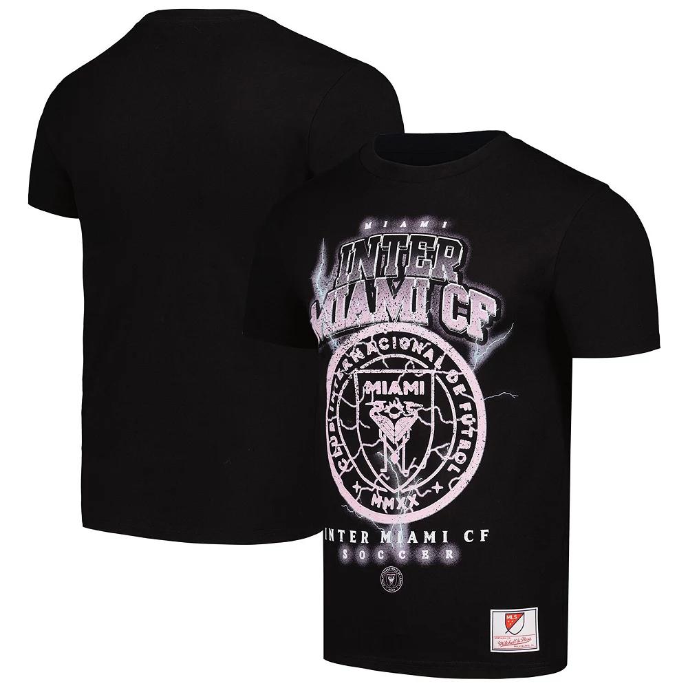 Men's Mitchell & Ness Black Inter Miami CF Lightning Madness T-Shirt,  Product Image