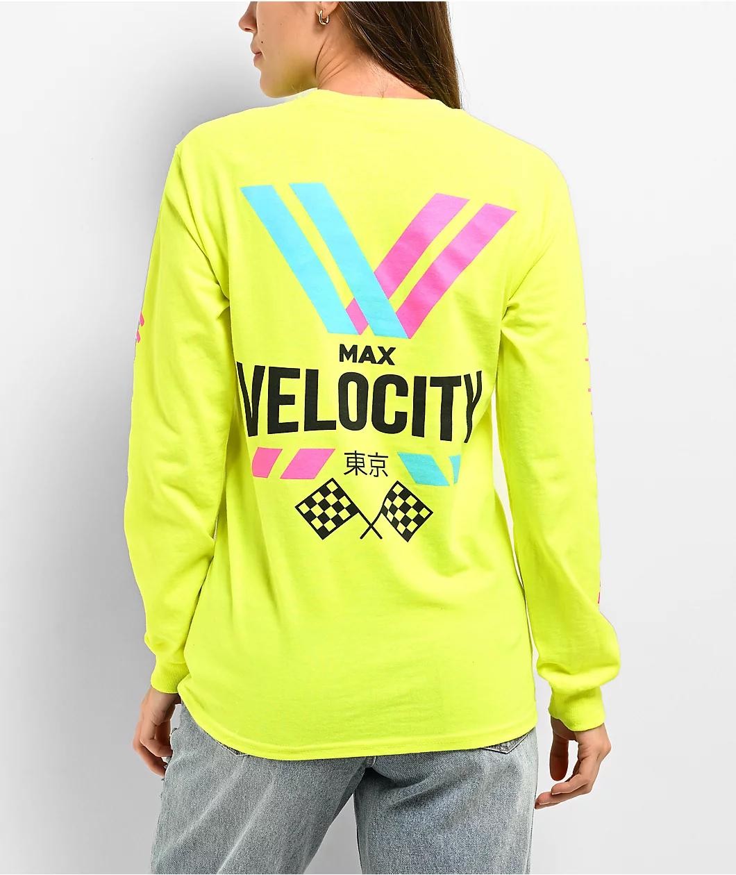 House of PRIX Max Velocity Yellow Long Sleeve T-Shirt Product Image