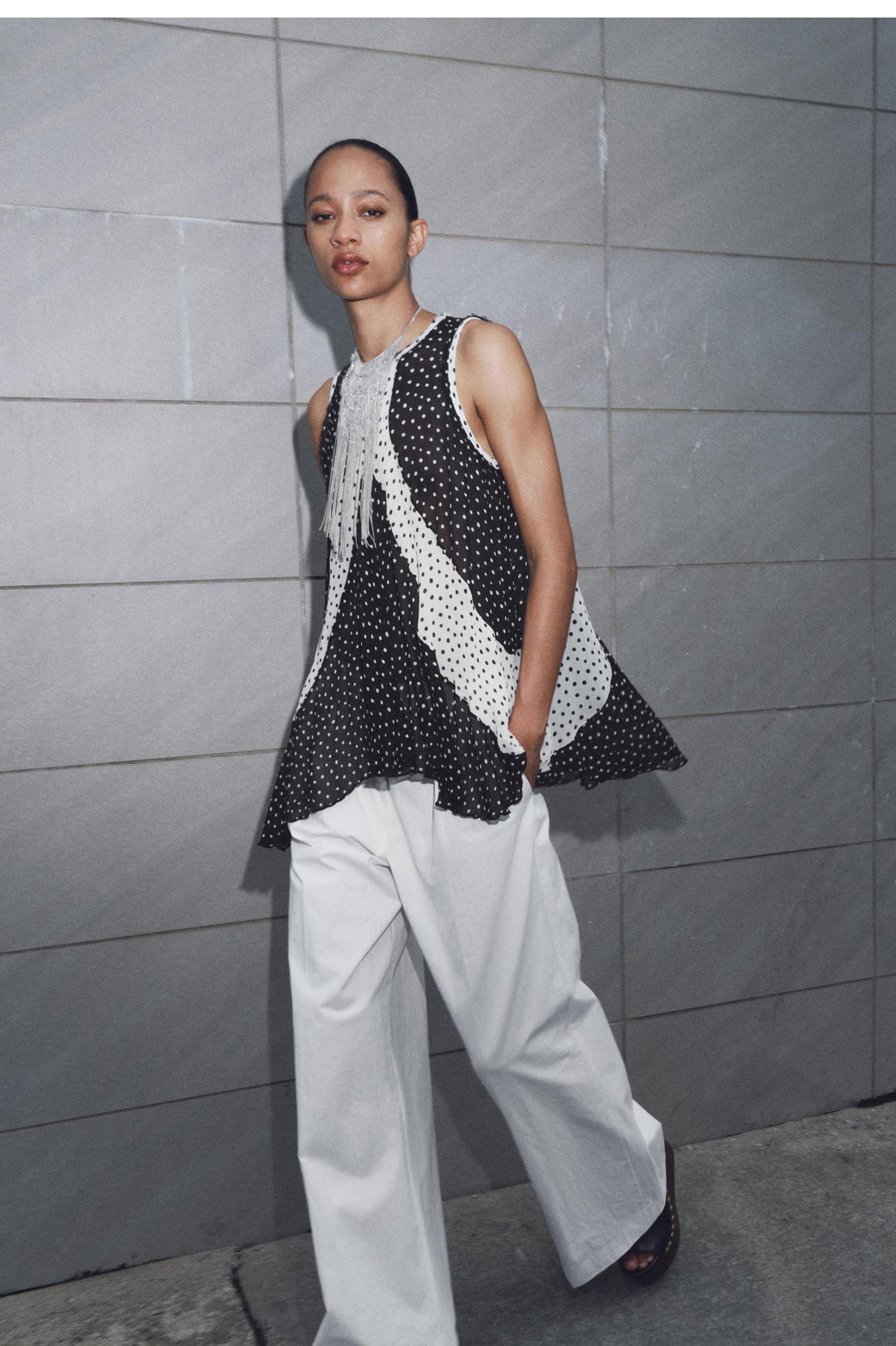 POLKA DOT TOP ZW COLLECTION Product Image