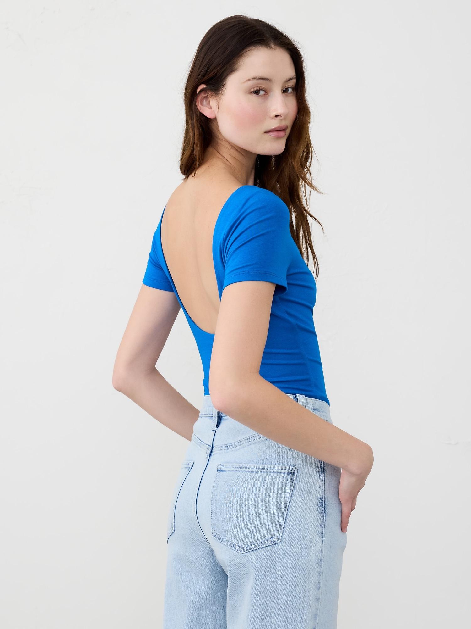 Soft Stretch Open-Back Top Product Image