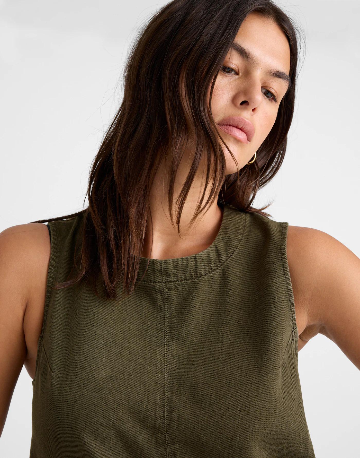 Boxy Shell Top in Garment Dye Product Image