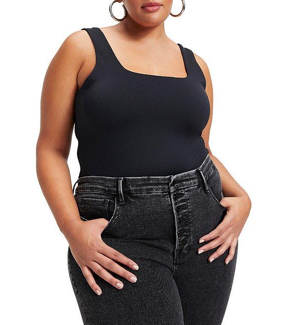 Good American Sculpting Square Neck Modern Tank Bodysuit Product Image
