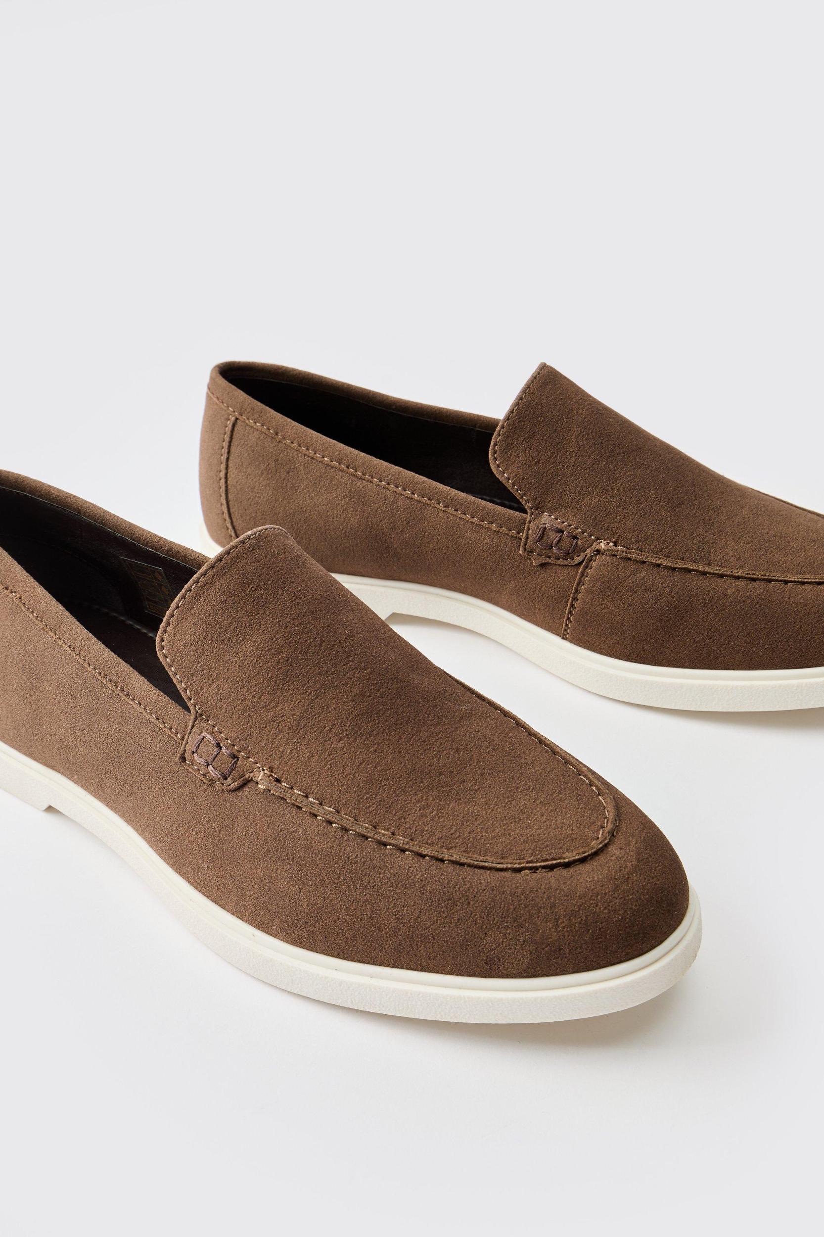 Faux Suede Loafer | boohooMAN USA Product Image