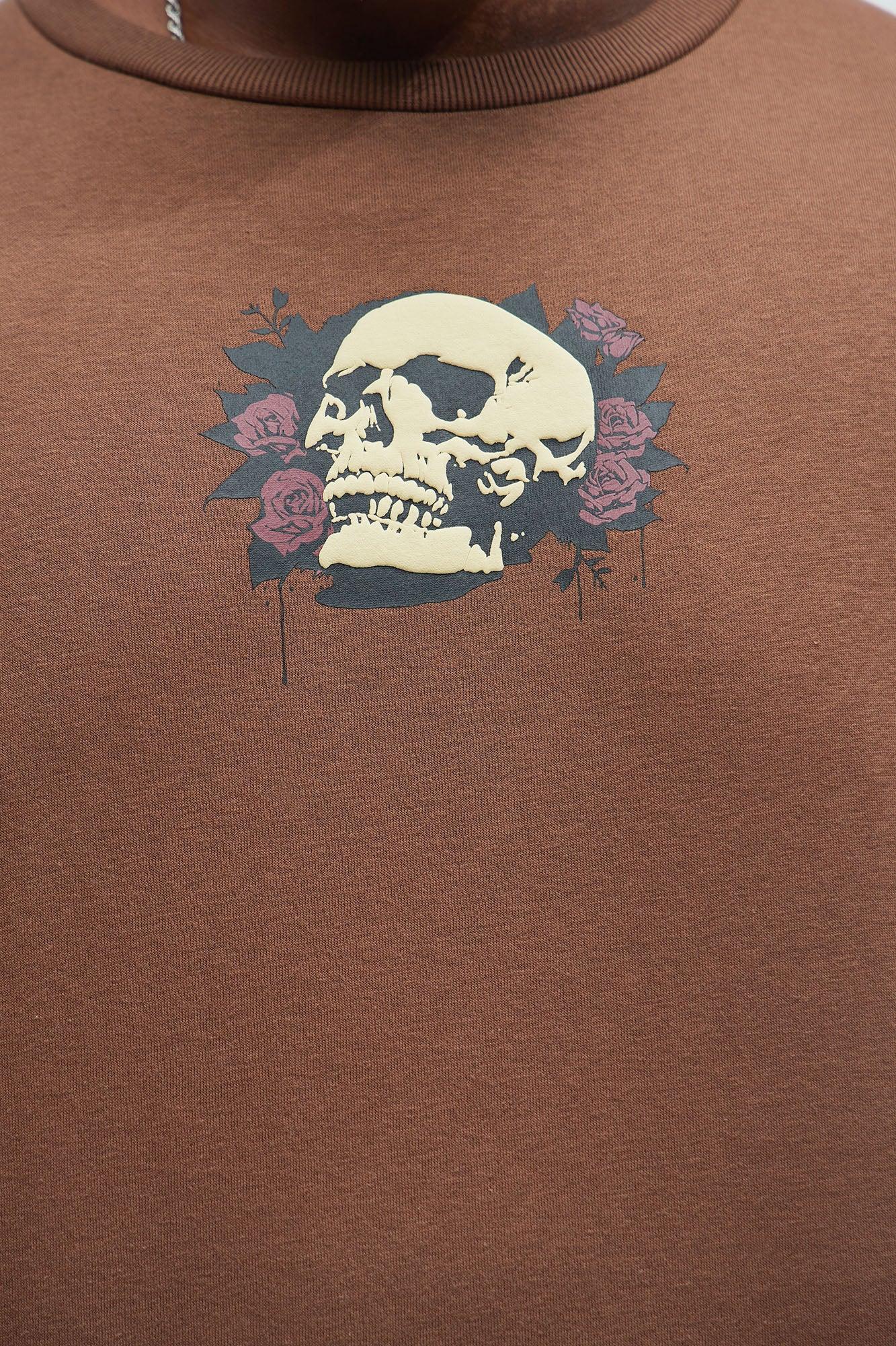 Not For Everyone Crew Neck Sweater - Brown Product Image