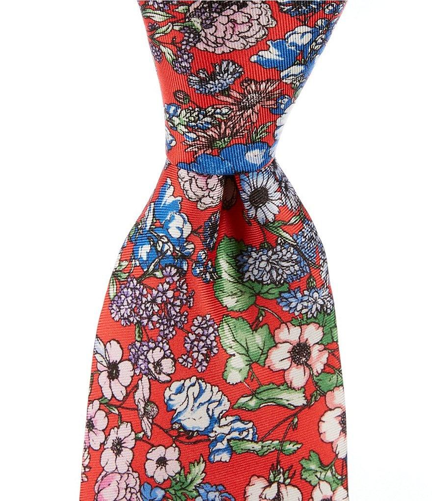 Cremieux London Floral 3 1/4#double; Woven Silk Tie Product Image