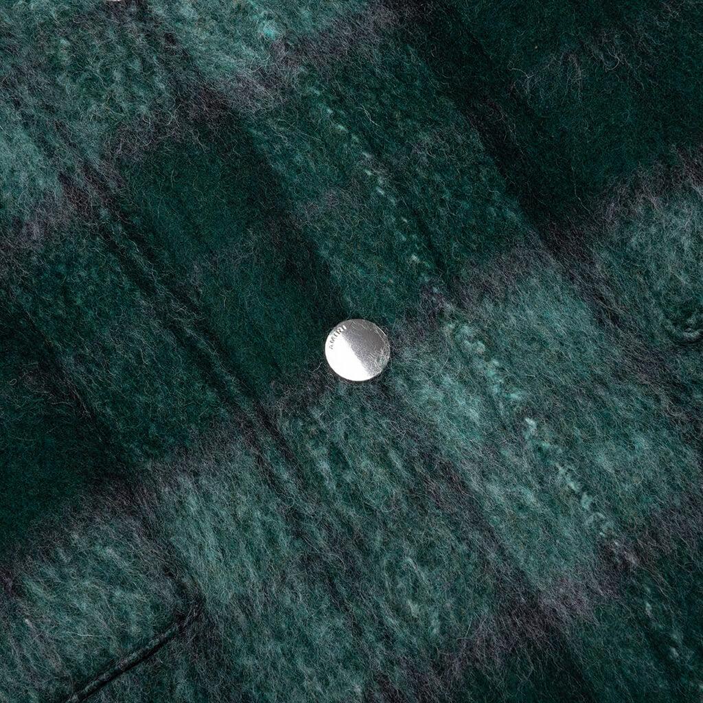 Brushed Plaid Overshirt - Aqua Multi Male Product Image