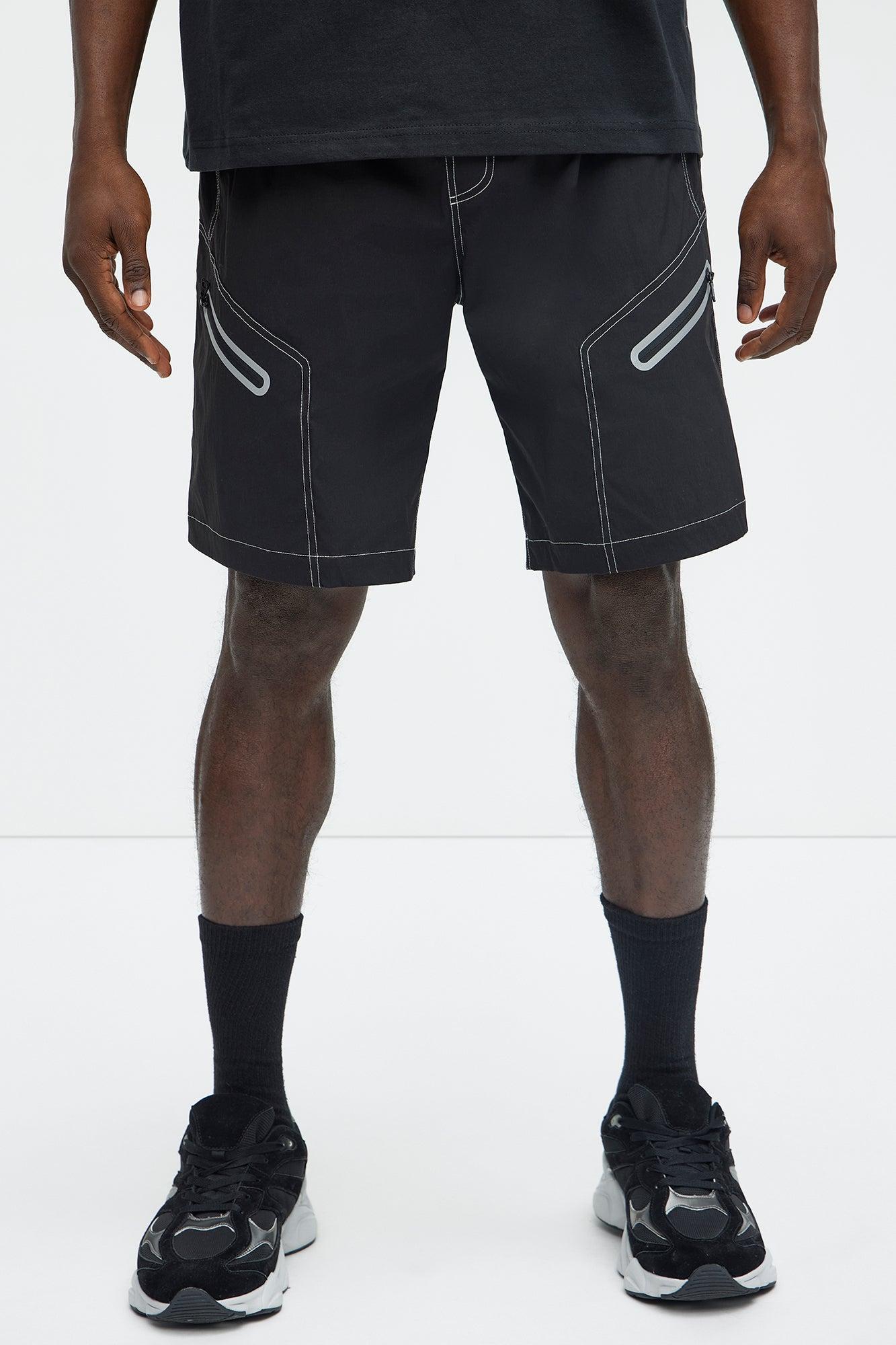 Snap Up Tech Shorts - Black Product Image