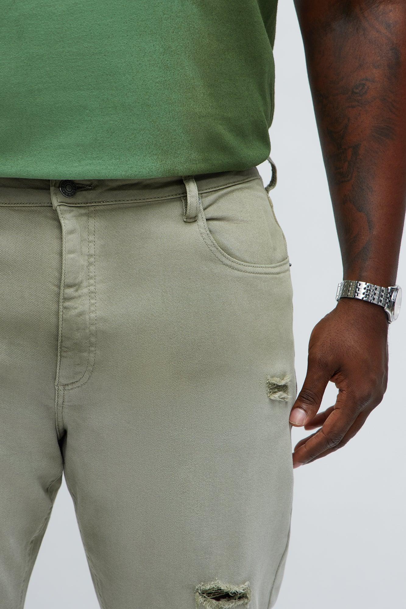 Stacked Skinny Flare Meet Me Halfway Ripped Jeans - Grey/combo Product Image