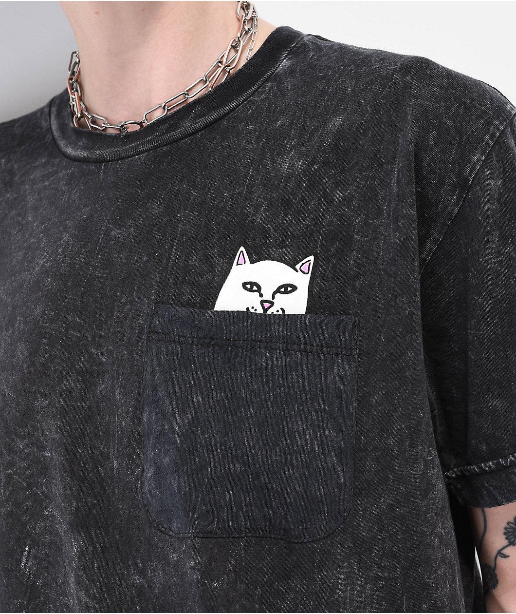 RIPNDIP Nermal BF Black Wash Pocket T-Shirt Product Image