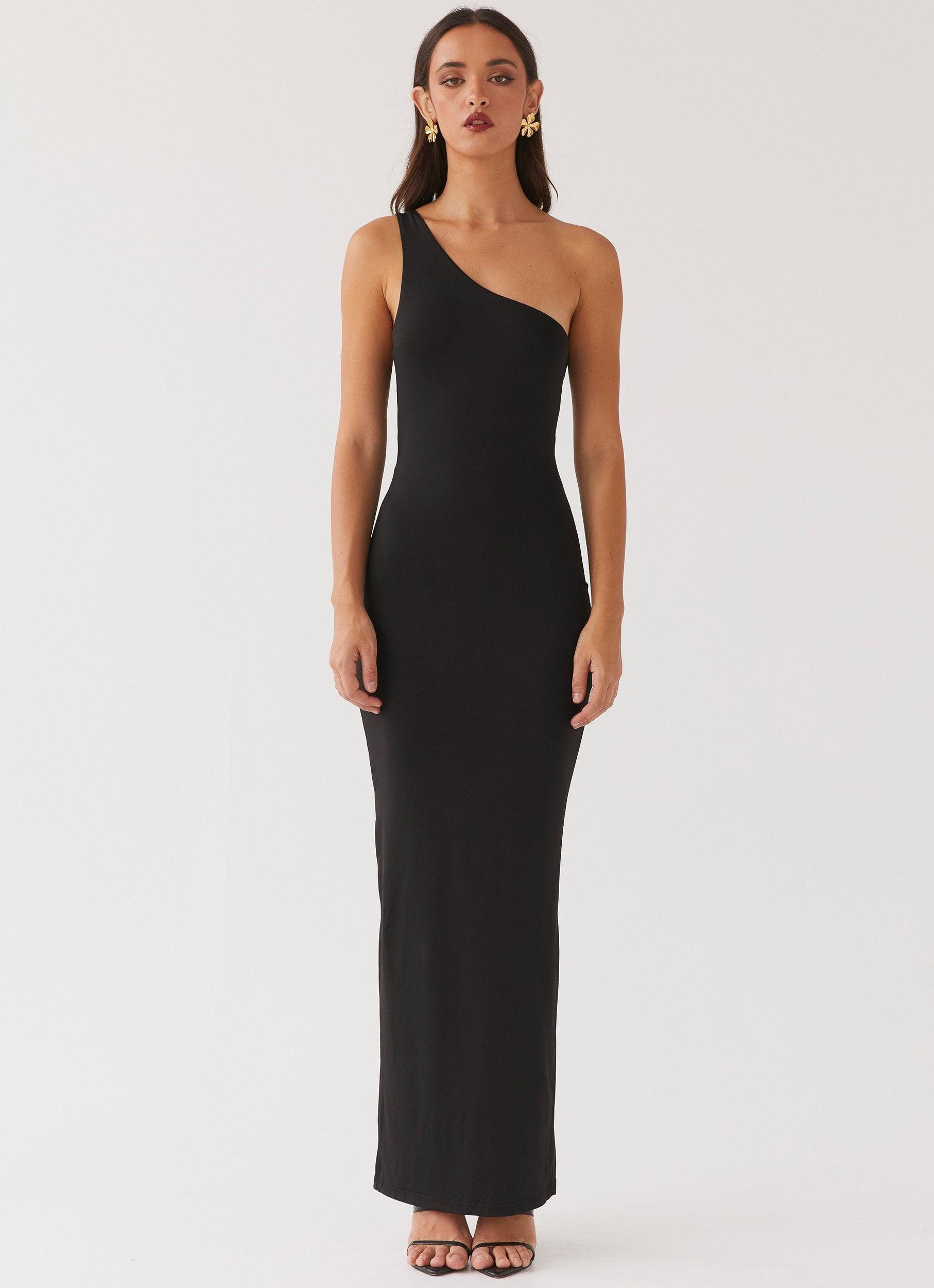 Iris Backless Maxi Dress - Black Product Image