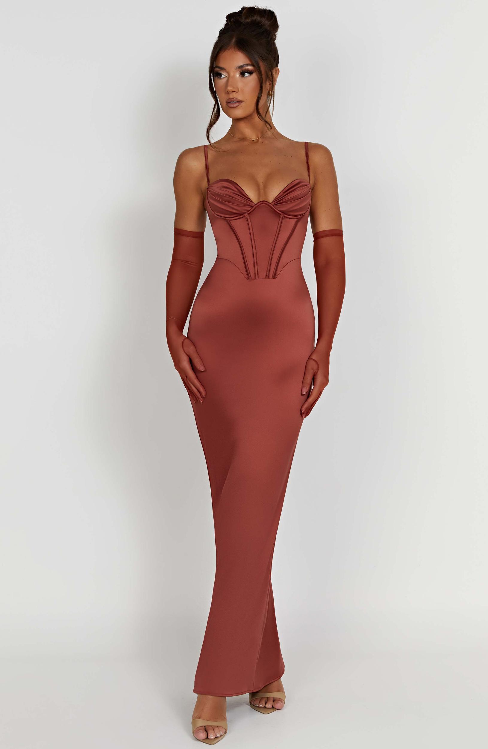 Onika Maxi Dress - Rust Product Image