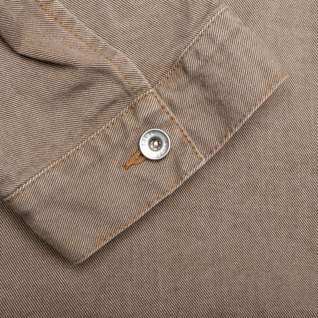 Denim Hoodie - Beige Male Product Image