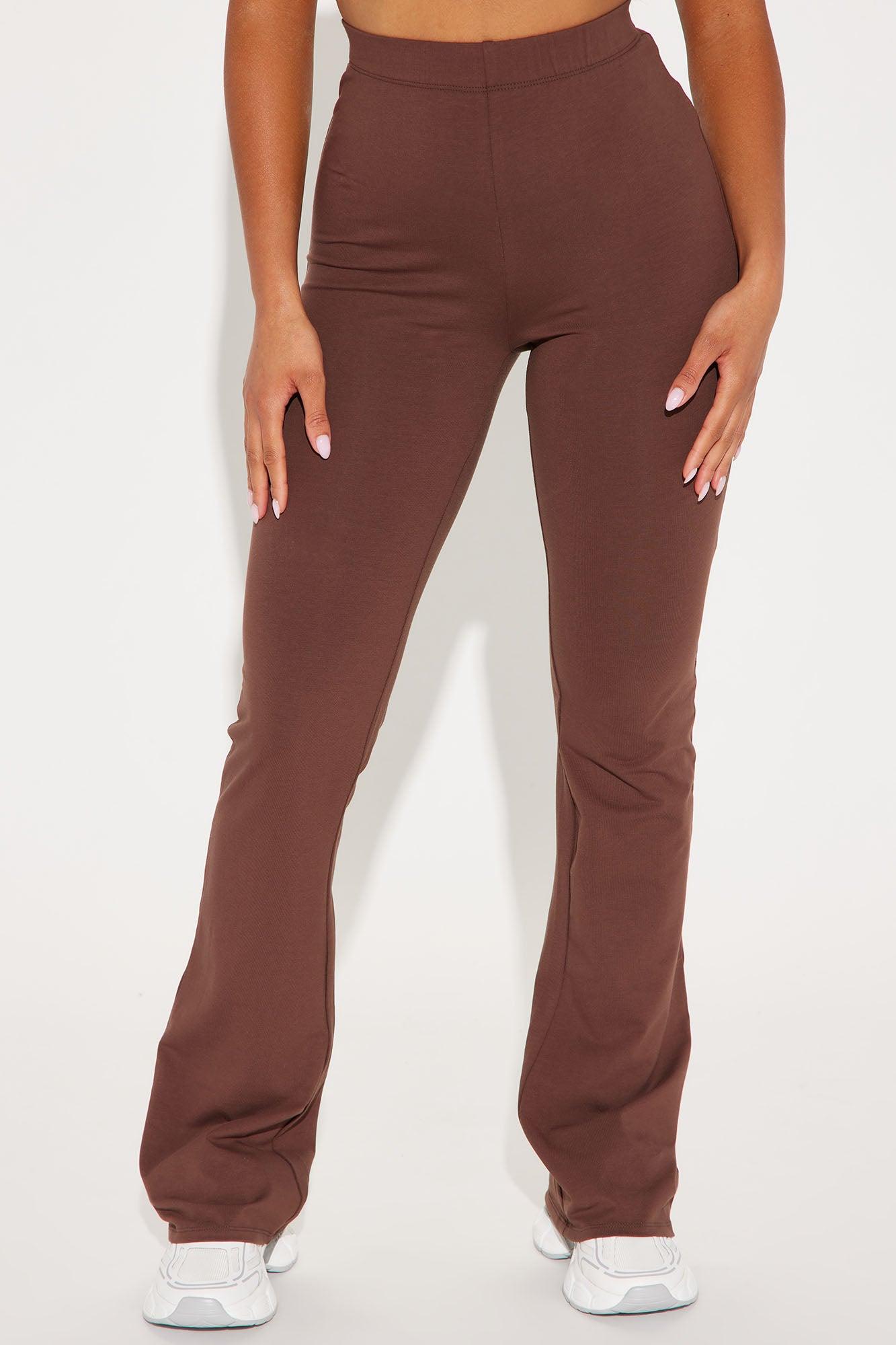 Tall Adriana Flare Pant - Chocolate Product Image