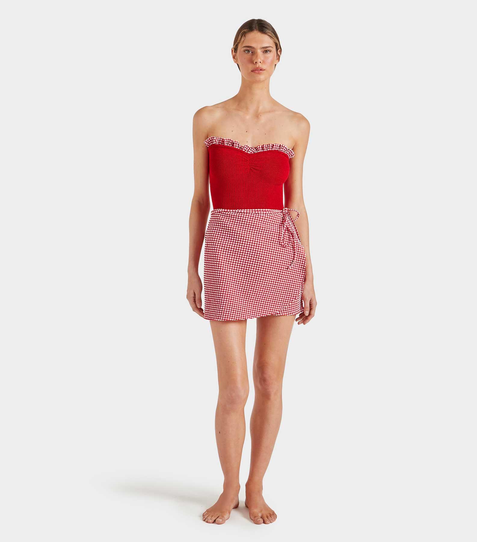 Dolly Swim - Red Gingham Product Image