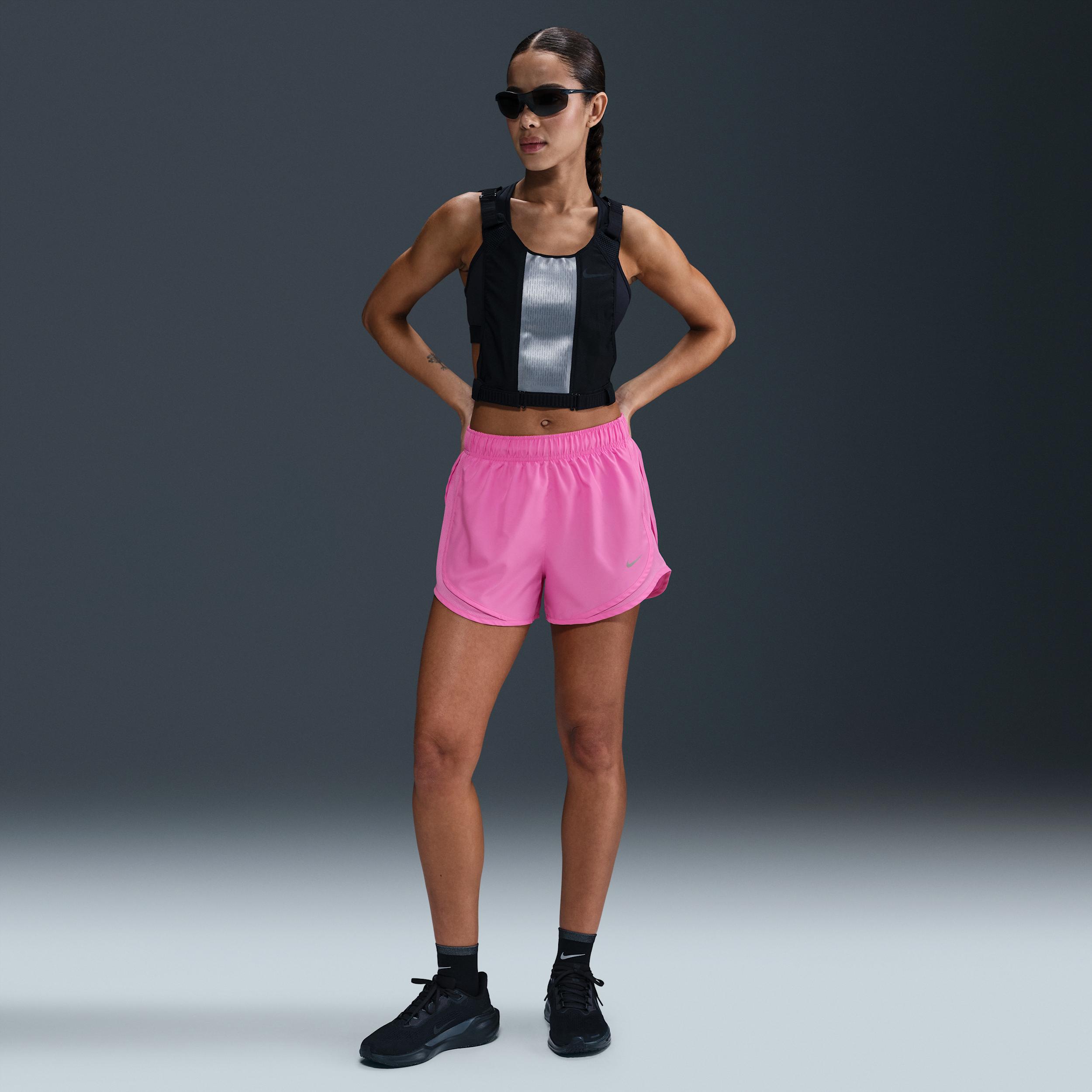 Nike Womens Tempo Dri-FIT Mid-Rise Brief-Lined Running Shorts | HM6096-675 Product Image