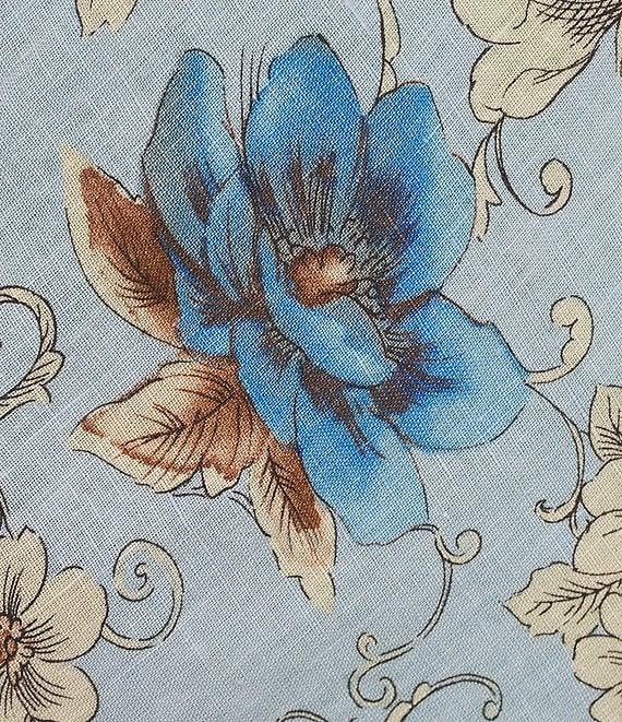 Bryn Walker Plus Magnolia Print Linen A-Line Bias Maxi Skirt Product Image